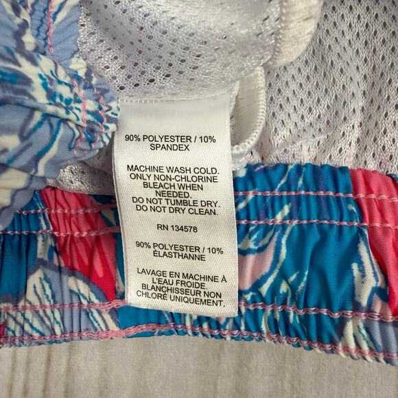 Vineyard Vines Toddler Boy Swim Trunks‎ Shorts Floral Pink Blue 2T - Picture 4 of 4